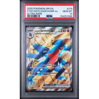 Cynthia”s Garchomp EX #215 - Destined Rivals - Ultra Rare - PSA 10 GEM MINT - English