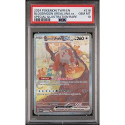 Bloodmoon Ursaluna EX - Twilight Masquerade - English 2024 - #216 - PSA GEM MT 10 - Pokemon Graded Card