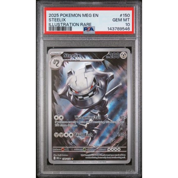 Steelix - Mega Evolution - English 2025 - #150/132 - PSA GEM MINT 10 - Pokemon Graded Card 