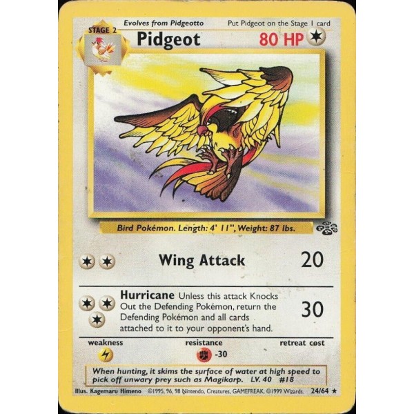 Pidgeot (Jungle 24/64) (Rare) English - Excellent