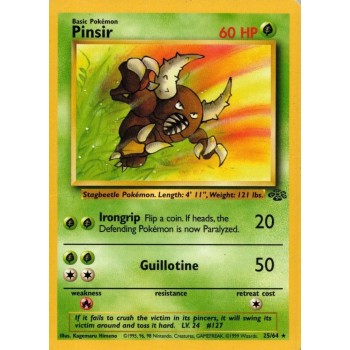 Pinsir (Jungle 25/64) (Rare) English - Played