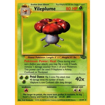 Vileplume (Jungle 31/64) (Rare) English - Excellent
