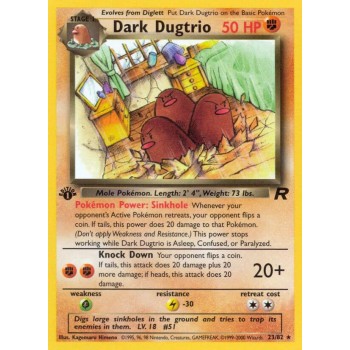 Dark Dugtrio (Team Rocket 23/82) (Rare) English - Good