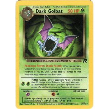 Dark Golbat (Team Rocket 24/82) (Rare) English - Excellent
