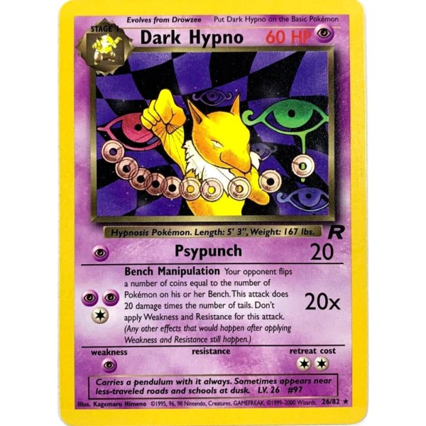Dark Hypno (Team Rocket 26/82) (Rare) English - Near Mint