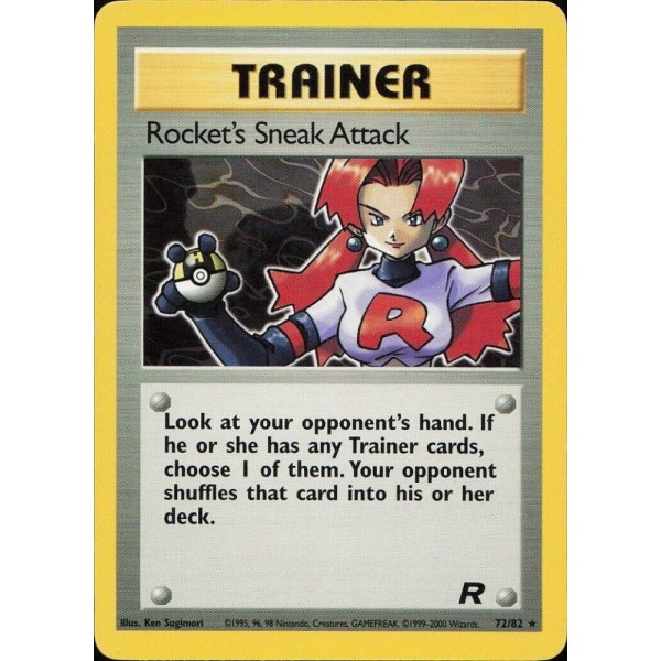 Rocket”s Sneak Attack (Team Rocket 72/82) (Rare) English - Near Mint