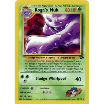Koga”s Muk (Gym Challenge 26/132) (Rare) English - Played