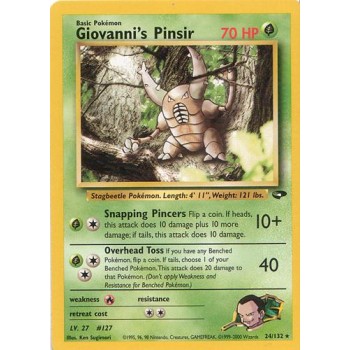 Giovanni”s Pinsir (Gym Challenge 24/132) (Rare) English - Excellent