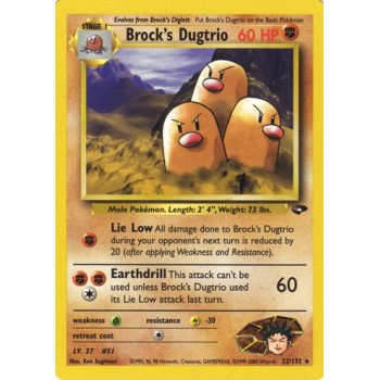 Brock”s Dugtrio (Gym Challenge 22/132) (Rare) English - Played