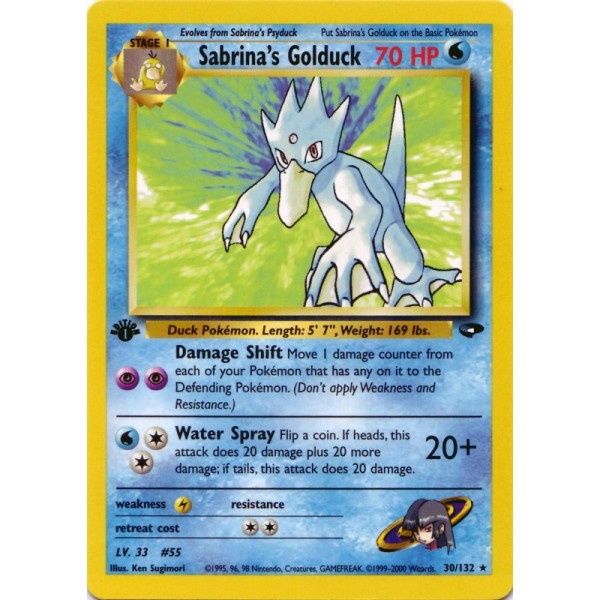 Sabrina”s Golduck (Gym Challenge 30/132) (Rare) English - Near Mint
