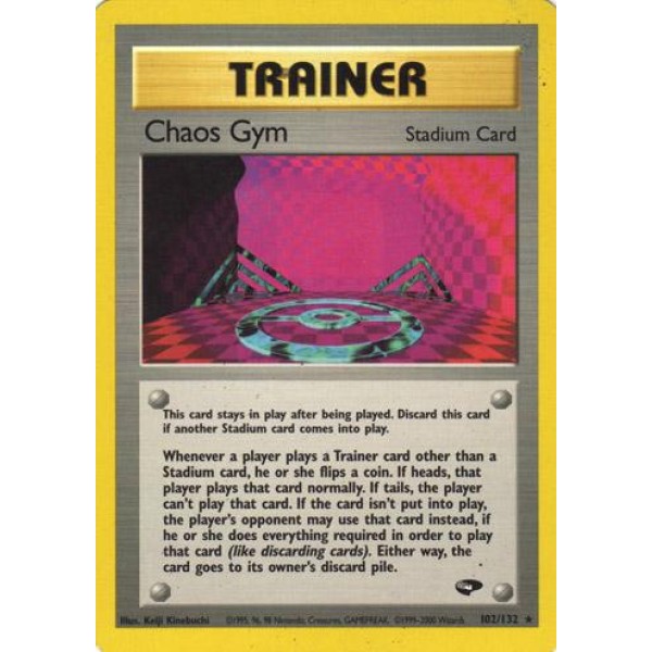 Chaos Gym (Gym Challenge 102/132) (Rare) English - Good