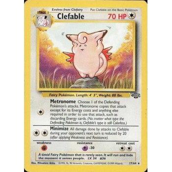Clefable (Jungle 17/64) (Rare) English - Excellent