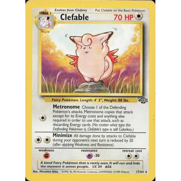 Clefable (Jungle 17/64) (Rare) English - Played