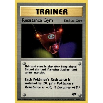 Resistance Gym (Gym Challenge 109/132) (Rare) English - Near Mint