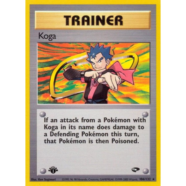 Koga (Gym Challenge 106/132) (Rare) English - Good