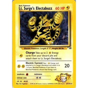 Lt. Surge”s Electabuzz (Gym Heroes 27/132) (Rare) English - Good
