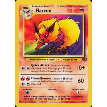 Flareon (Jungle 19/64) (Rare) English - Near Mint