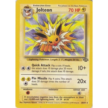 Jolteon (Jungle 20/64) (Rare) English - Excellent
