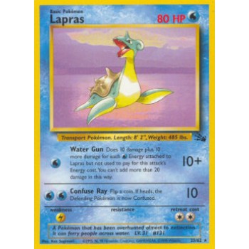 Lapras (Fossil 25/62) (Rare) English - Played