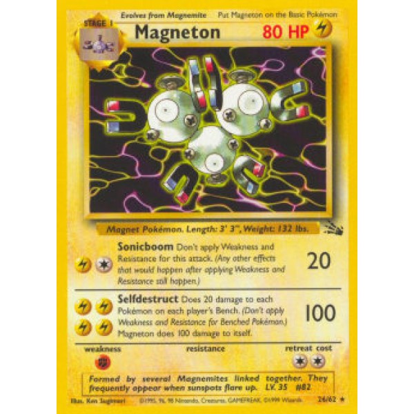 Magneton (Fossil 26/62) (Rare) English - Good
