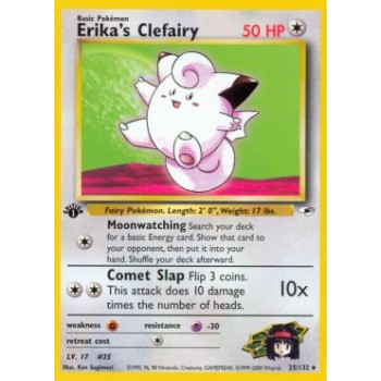 Erika”s Clefairy (Gym Heroes 25/132) (Rare) English - Good
