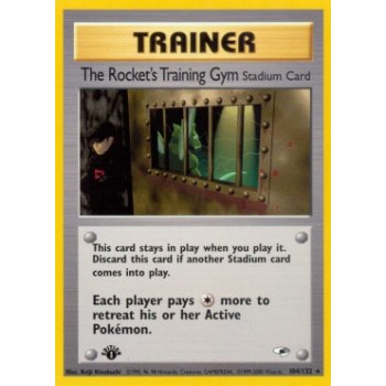 The Rocket”s Training Gym (Gym Heroes 104/132) (Rare) English - Poor
