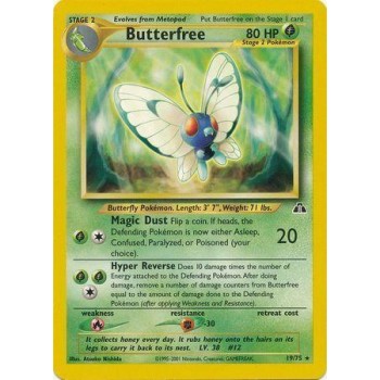 Butterfree (Neo Discovery 19/75) (Rare) English - Excellent