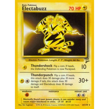 Electabuzz (Base Set 2 24/130) (Rare) English - Near Mint