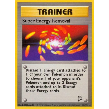 Super Energy Removal (Base Set 2 108/130) (Rare) English - Played