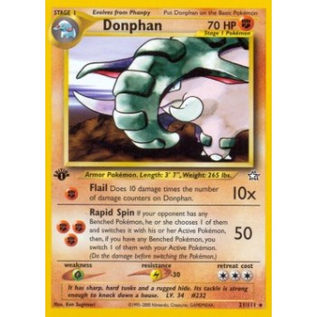 Donphan (Neo Genesis 21/111) (Rare) English - Near Mint