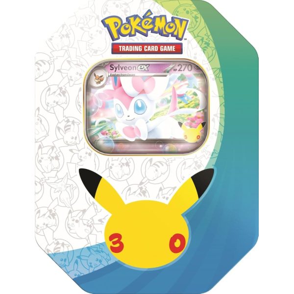 Pokémon TCG : 30th Celebration Anniversary  Sylveon Ex Tin