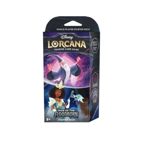 Disney Lorcana TCG: Rise of the Floodborn - Starter Deck (merlin & Tiana)