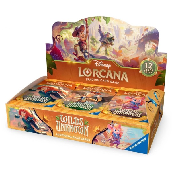 Disney Lorcana TCG – Wilds Unknown Booster Box (24 Packs)