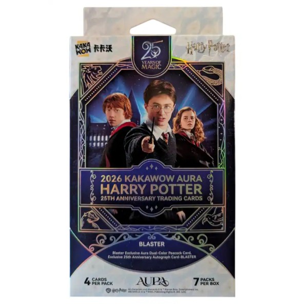 Harry Potter Trading Cards: 25th Anniversary AURA 2026 - Blaster Box