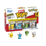 Funko Bitty POP! Pokémon series 1 (4-Pack) - Συλλεκτικές Φιγούρες Pikachu, Vaporeon, Caterpie & Cubone