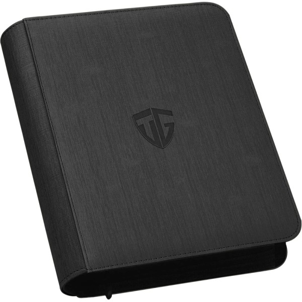 Like New - Άλμπουμ Καρτών TCGUARD: Toploader Binder 4-Pocket Black 112 Θέσεων