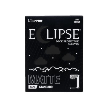 Ultra PRO Eclipse Gloss Standard Deck Protector Sleeves : Jet Black (105 Τμχ)
