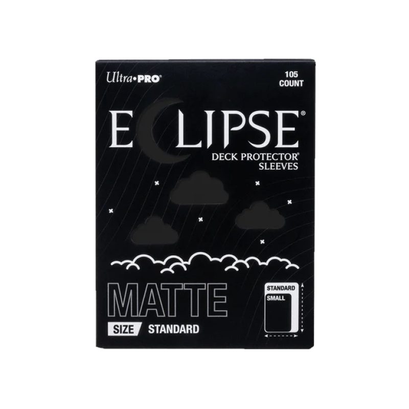 Ultra PRO Eclipse Gloss Standard Deck Protector Sleeves : Jet Black (105 Τμχ)
