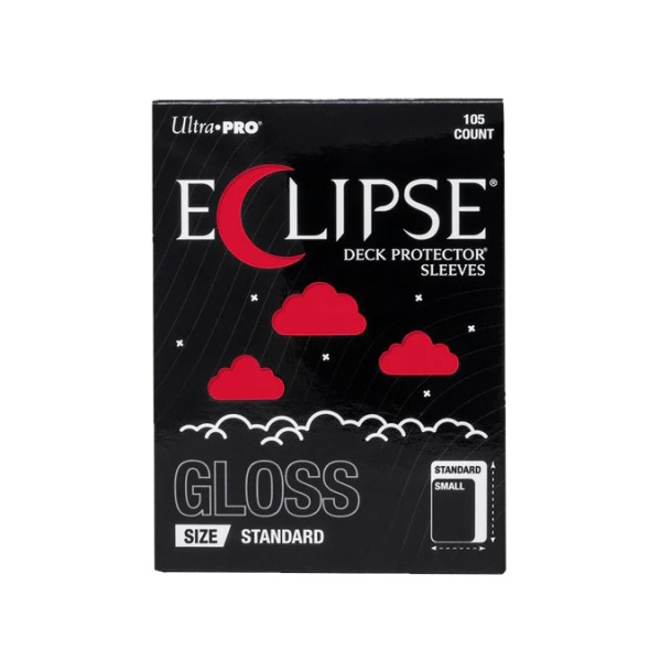 Ultra PRO Eclipse Gloss Standard Deck Protector Sleeves : Apple Red (105 Τμχ)