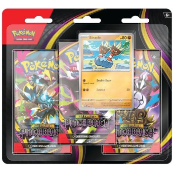 Pokémon TCG: Mega Evolution:  Pitch Black - 3 Booster Blister (Binacle)