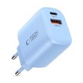 Φορτιστής Τοίχου Tech-Protect NCA30 30W με USB-C PD & USB-A QC 3.0 - Baby Blue