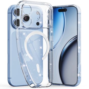 Σκληρή Θήκη Tech-Protect FlexAir με MagSafe για Apple iPhone 17 Pro / 18 Pro - Clear Glitter