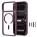 Σκληρή Θήκη Tech-Protect MagMat MagSafe CC για Apple iPhone 17 Pro Max / 18 Pro Max - Dark Cherry / Clear