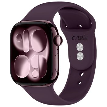 Λουράκι Σιλικόνης Tech-Protect Silicone για Apple Watch Series 8 / 9 / 10 / 11 / 12 / SE / Ultra (44 / 45 / 46 / 49mm) - Deep Burgundy