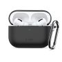 Θήκη Σιλικόνης Tech-Protect Silicone Hook με Καραμπίνερ για Apple AirPods Pro 3 - Black
