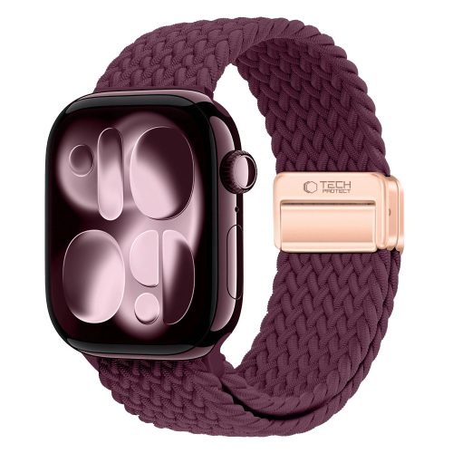 Λουράκι Νάιλον Tech-Protect NylonMag για Apple Watch Series 8 / 9 / 10 / 11 / 12 / SE / Ultra (44 / 45 / 46 / 49mm) - Deep Burgundy