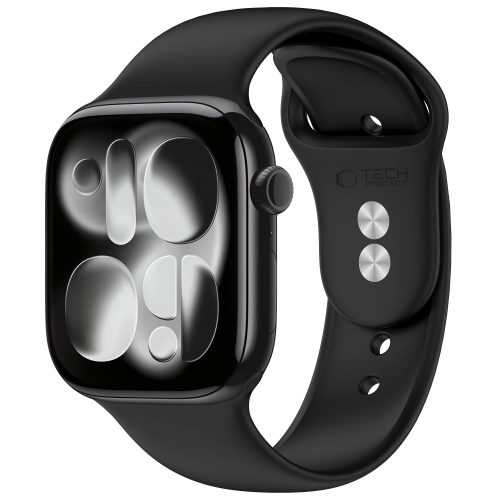 Λουράκι Σιλικόνης Tech-Protect Silicone για Apple Watch Series 8 / 9 / 10 / 11 / 12 / SE / Ultra (44 / 45 / 46 / 49mm) - Black