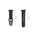 Λουράκι Σιλικόνης Tech-Protect Silicone για Apple Watch Series 8 / 9 / 10 / 11 / 12 / SE / Ultra (44 / 45 / 46 / 49mm) - Black