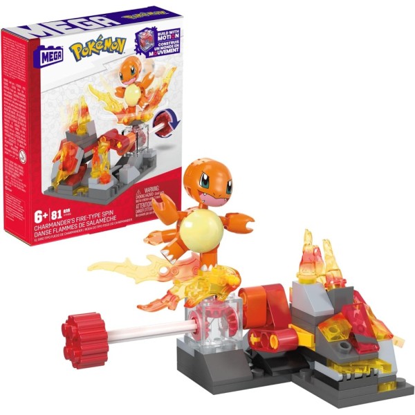 MEGA: Pokémon - Charmander’s Fire-Type Spin (81 pieces)