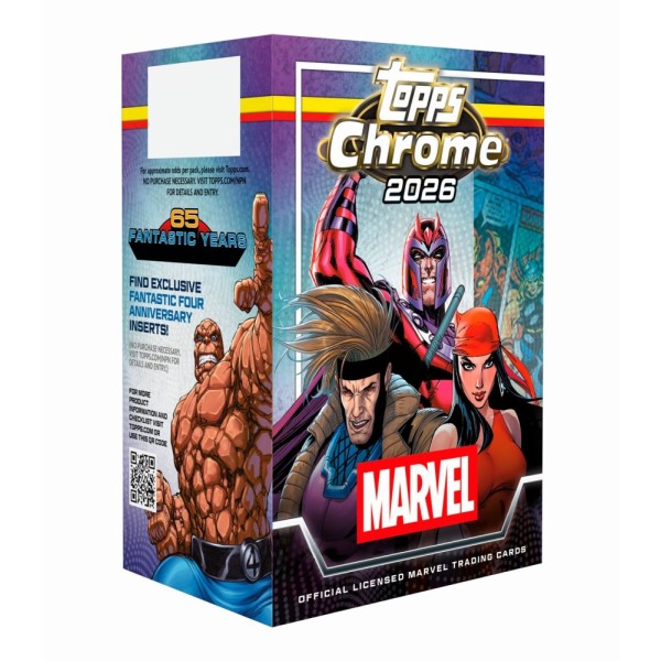 Topps Chrome: Marvel comics PC -  Value Box 2026 (8 Packs)